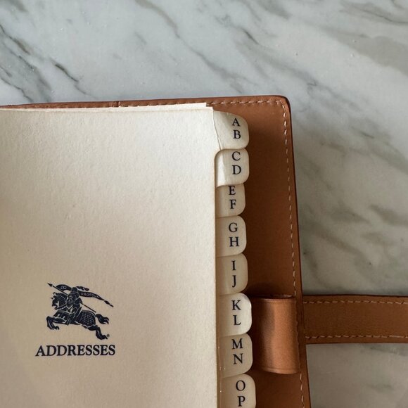 RARE VINTAGE BURBERRY LONDON NOTEBOOK 6-RING DAY PLANNER AGENDA PREOWNED - Picture 9 of 16